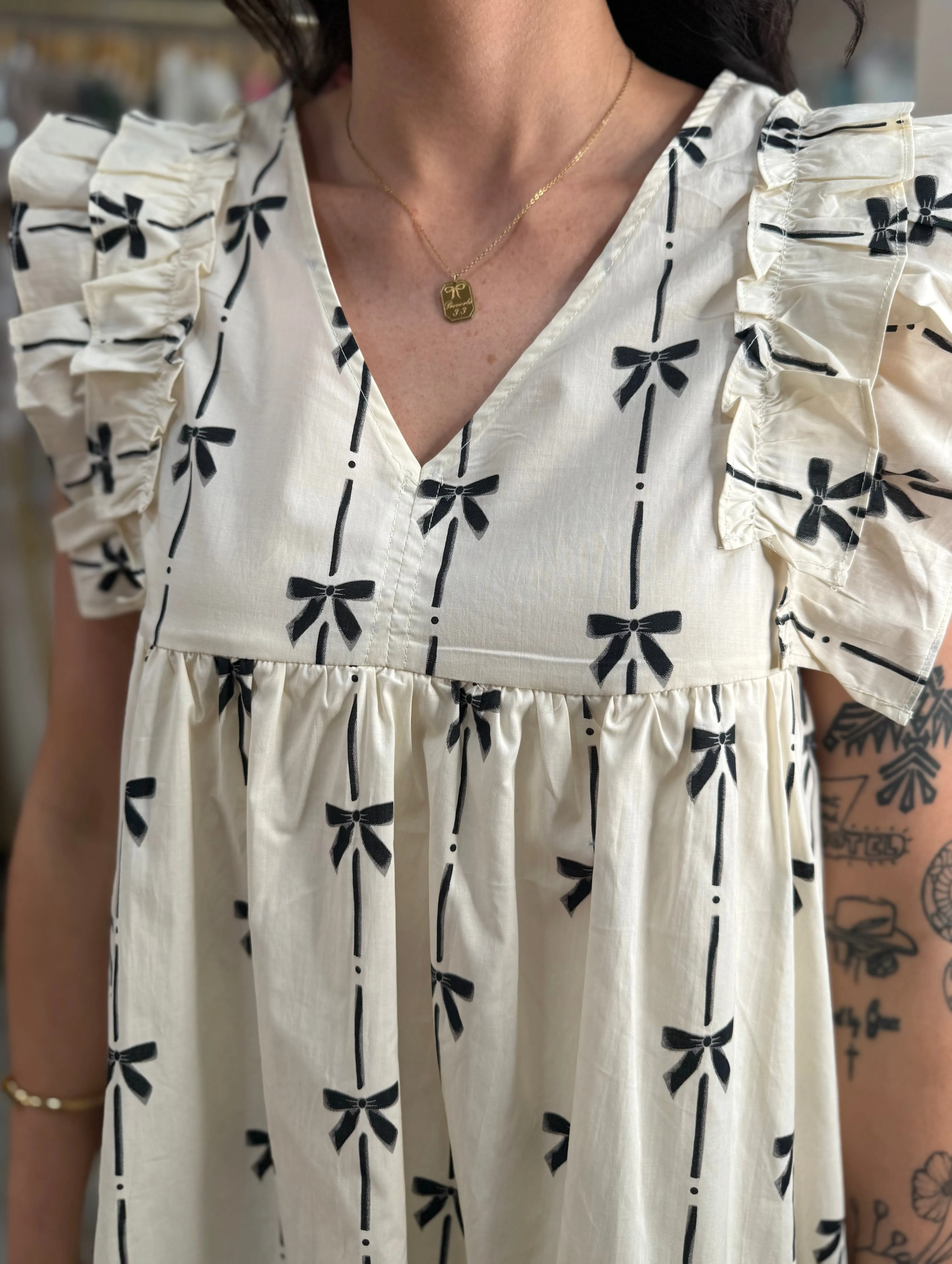 Sweet On Bows Mini Dress
