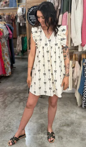 Sweet On Bows Mini Dress