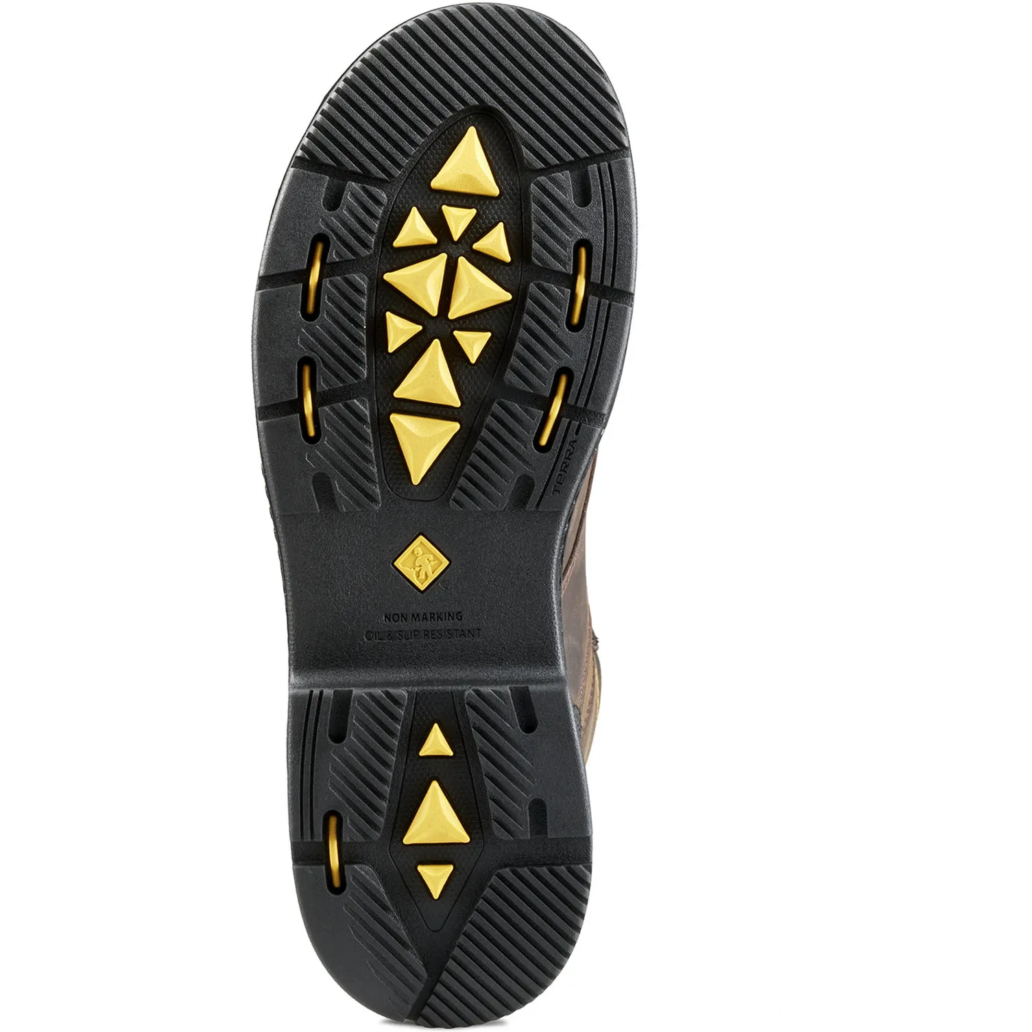 Terra Men's Patton 8" Alloy Toe WP Met Guard Work Boot- Brown- 839KDB