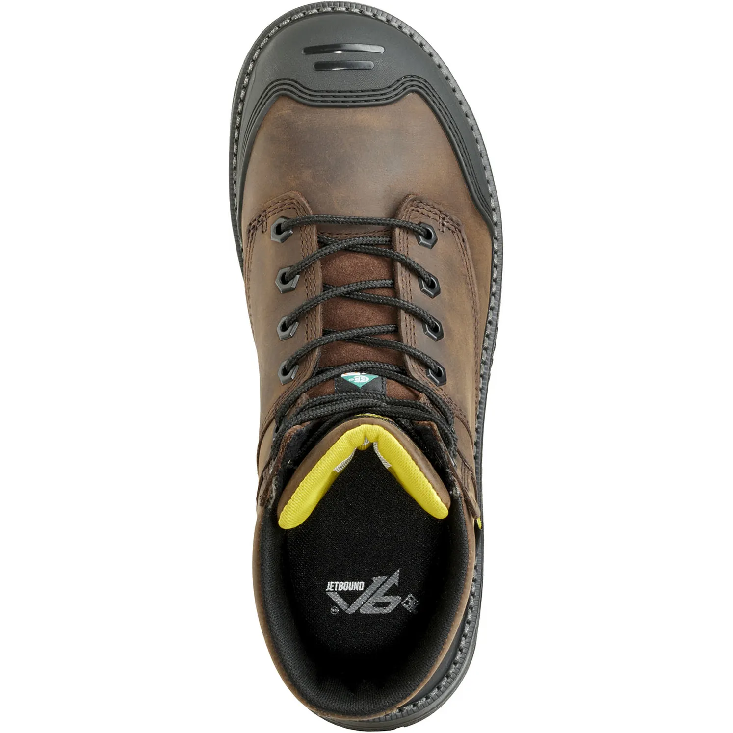 Terra Men's Patton 8" Alloy Toe WP Met Guard Work Boot- Brown- 839KDB