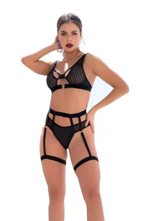 Textured 2 Piece Garter Set