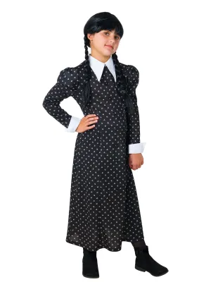 The Addams Family Wednesday Deluxe Girl's Costumes (Available in 3 Sizes)
