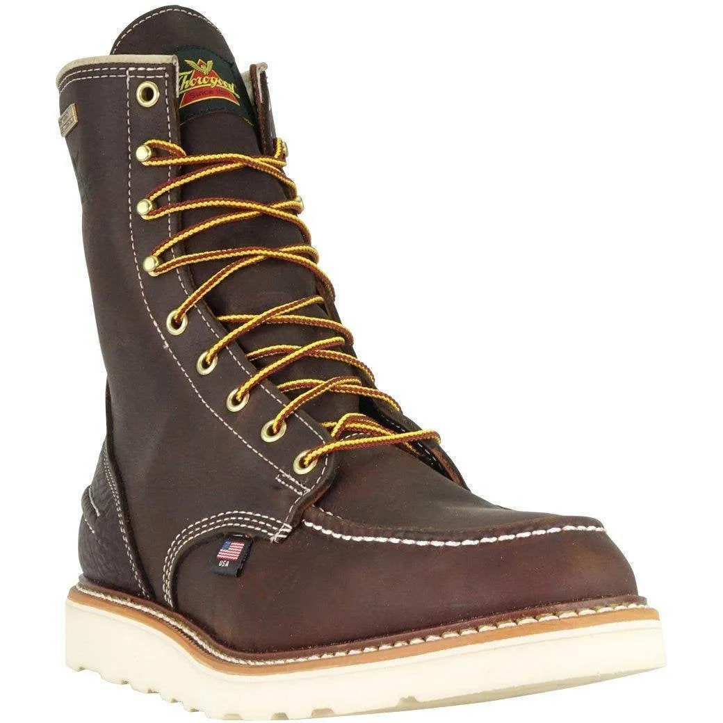 Thorogood Men's USA Made 1957 8" Moc Safety Toe Waterproof Wedge Work Boot 804-3800