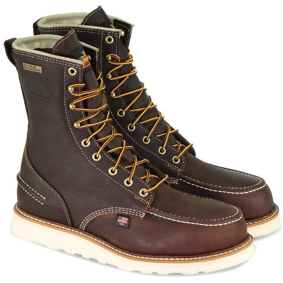 Thorogood Men's USA Made 1957 8" Moc Safety Toe Waterproof Wedge Work Boot 804-3800