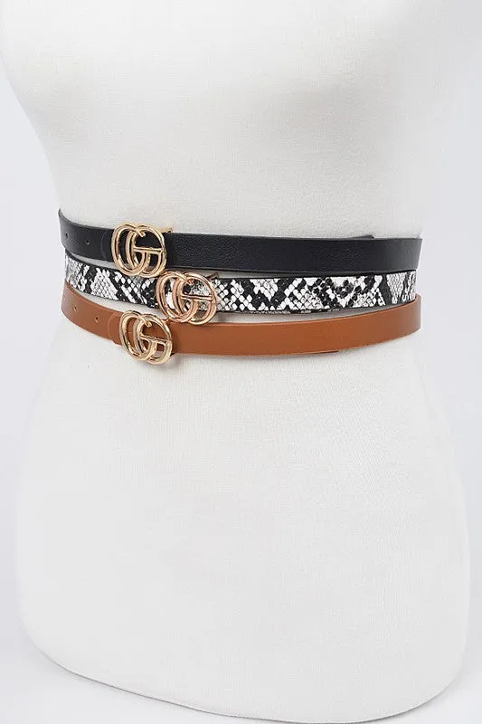Three Piece Belt Set
