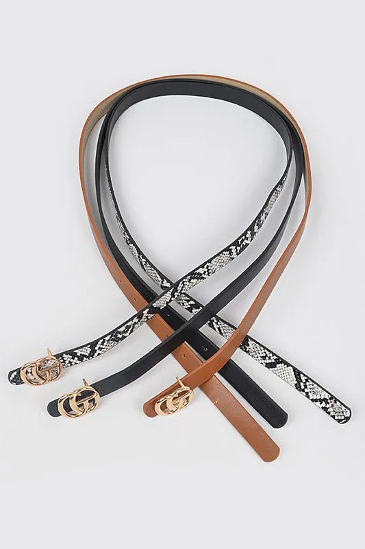 Three Piece Belt Set