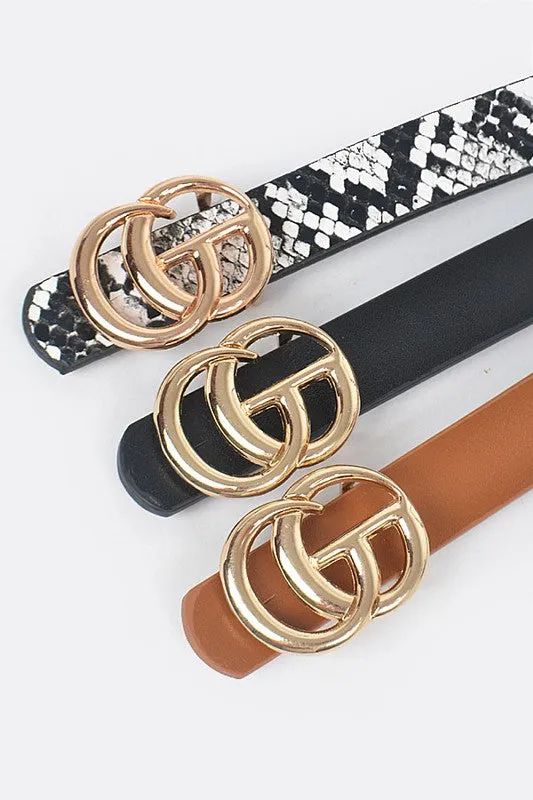 Three Piece Belt Set