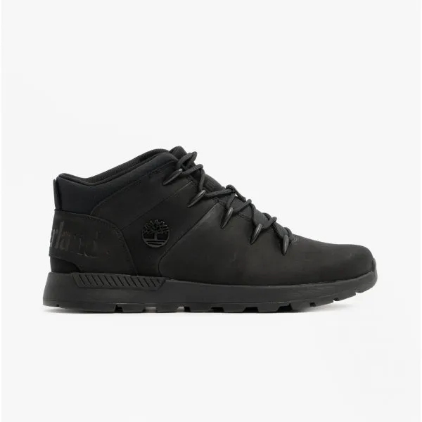 Timberland SPRINT TREKKER MID Mens Nubuck Chukka Boots Black