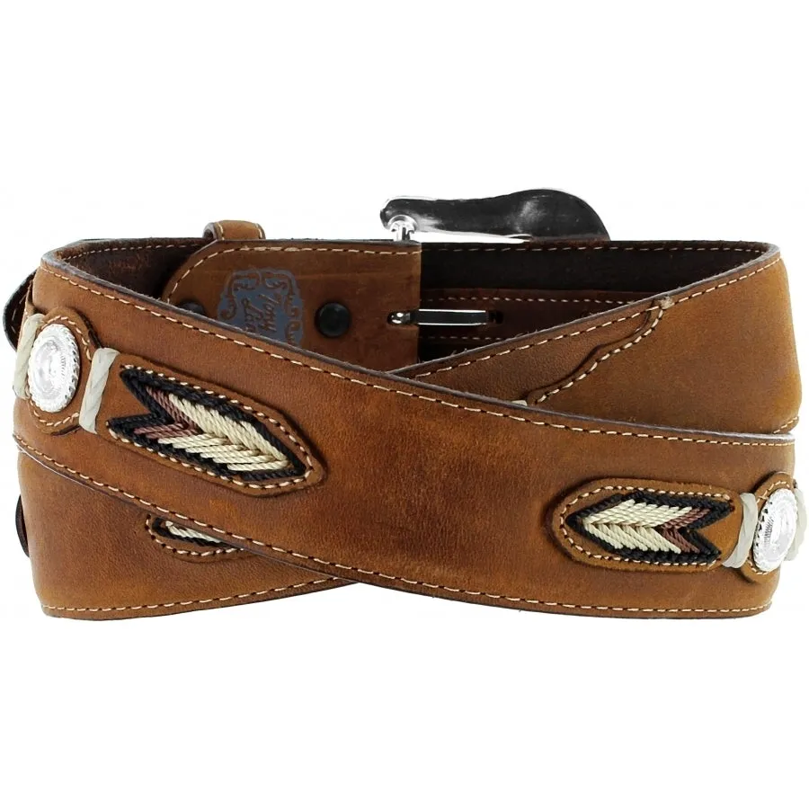 Tony Lama Distressed Brown Sierra Madre Belt for Men