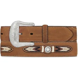 Tony Lama Distressed Brown Sierra Madre Belt for Men