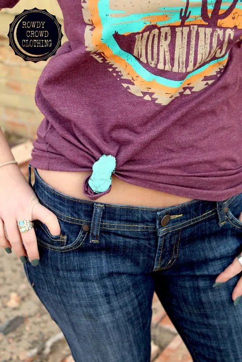 TURQUOISE TEE CLIP/SCARF SLIDER