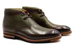 Tuscan Italian Calf Leather Chukka Boots - Black Forest