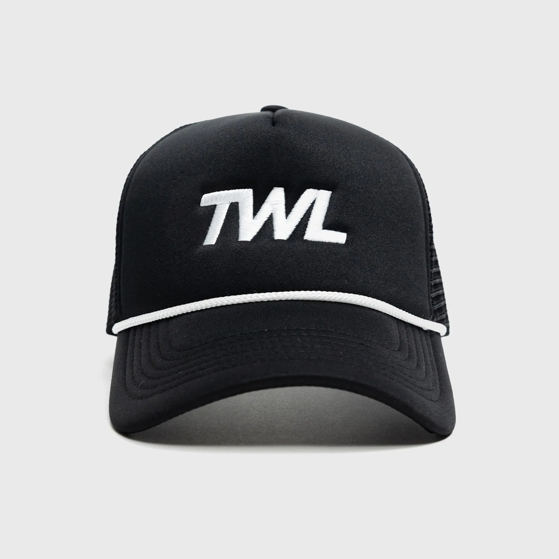 TWL - TRUCKER ROPE HAT - BLACK/WHITE