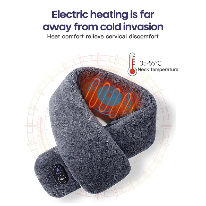 U Shape Electrical Back Neck Shoulder Body Massager Heated Scarf