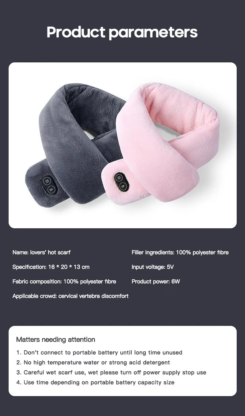 U Shape Electrical Back Neck Shoulder Body Massager Heated Scarf