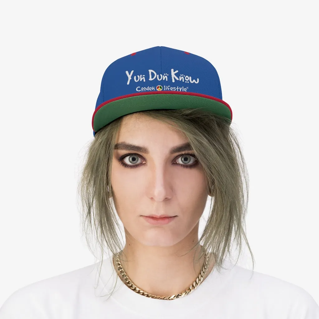 Unisex Flat Bill Hat (YuhDunKnow)