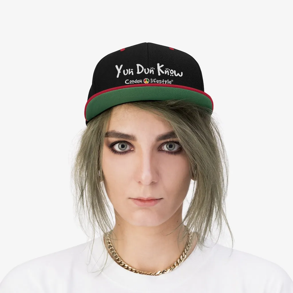 Unisex Flat Bill Hat (YuhDunKnow)