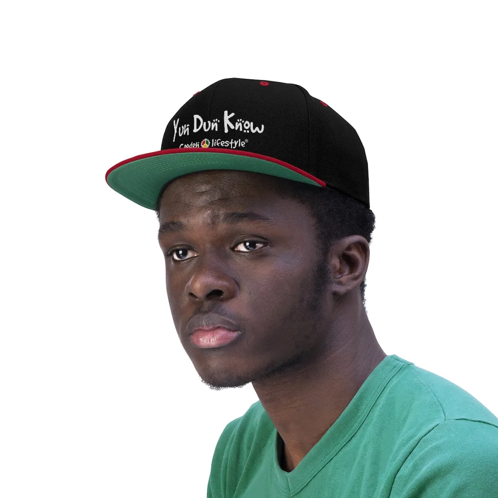 Unisex Flat Bill Hat (YuhDunKnow)