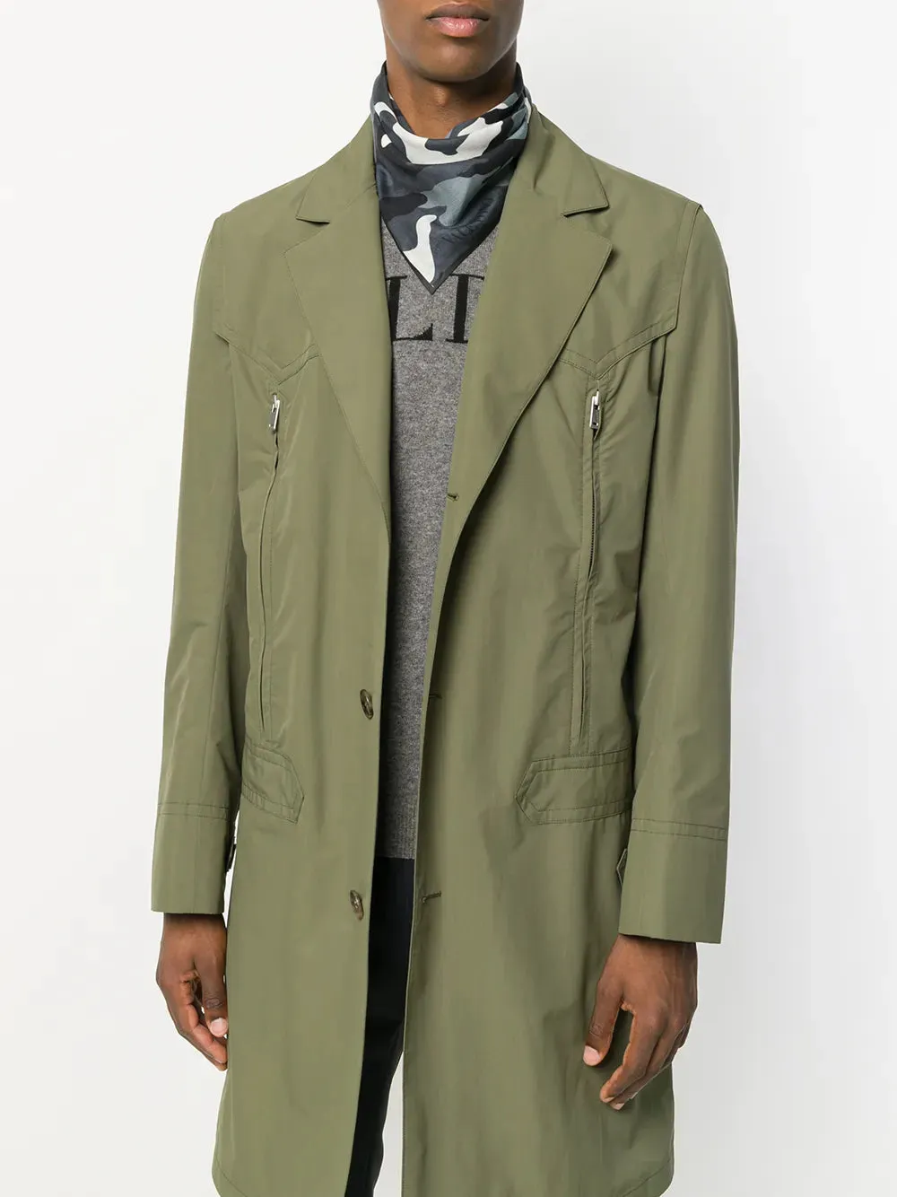 Valentino Camouflage Foulard Scarf