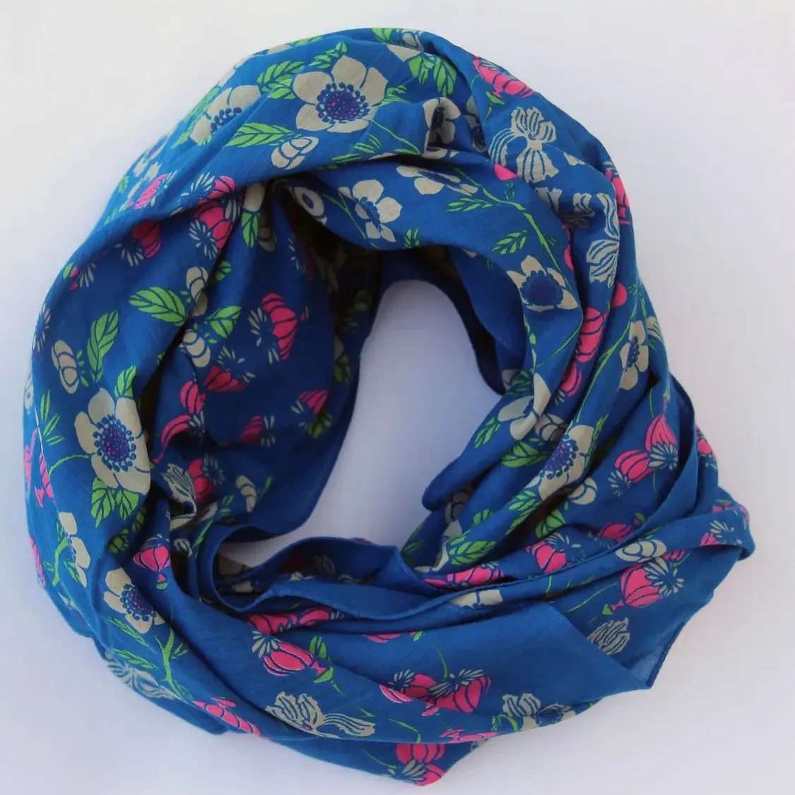 Vibrant Organic Cotton Scarves 40" x 40"