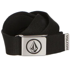 VOLCOM CIRCLE WEB BELT - BLACK