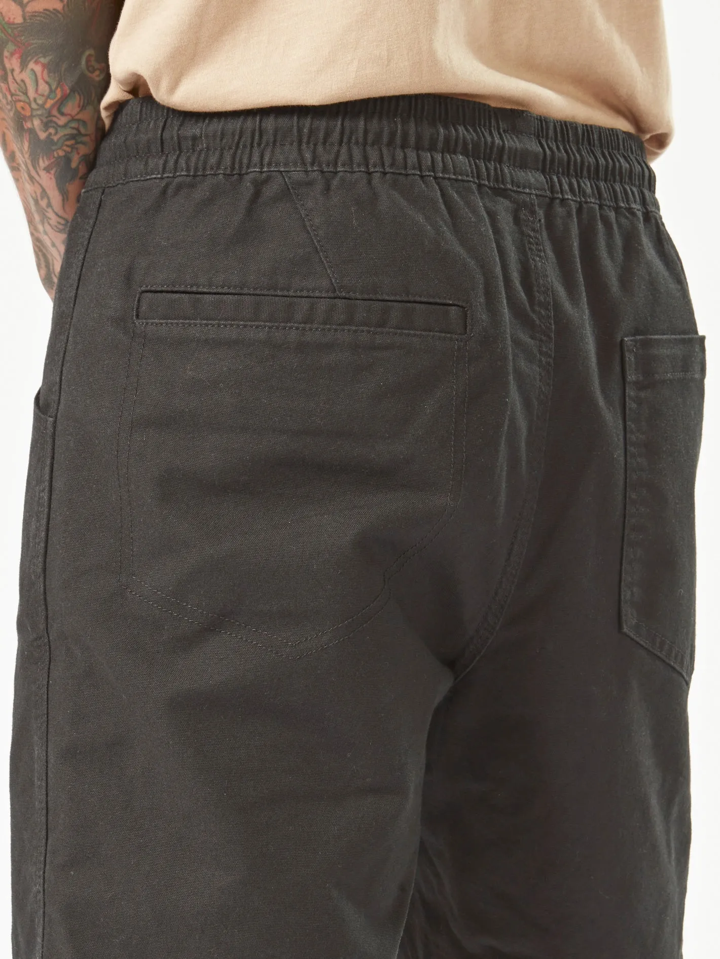 Volcom Workwear Caliper Elastic Waist Short 17" - Black