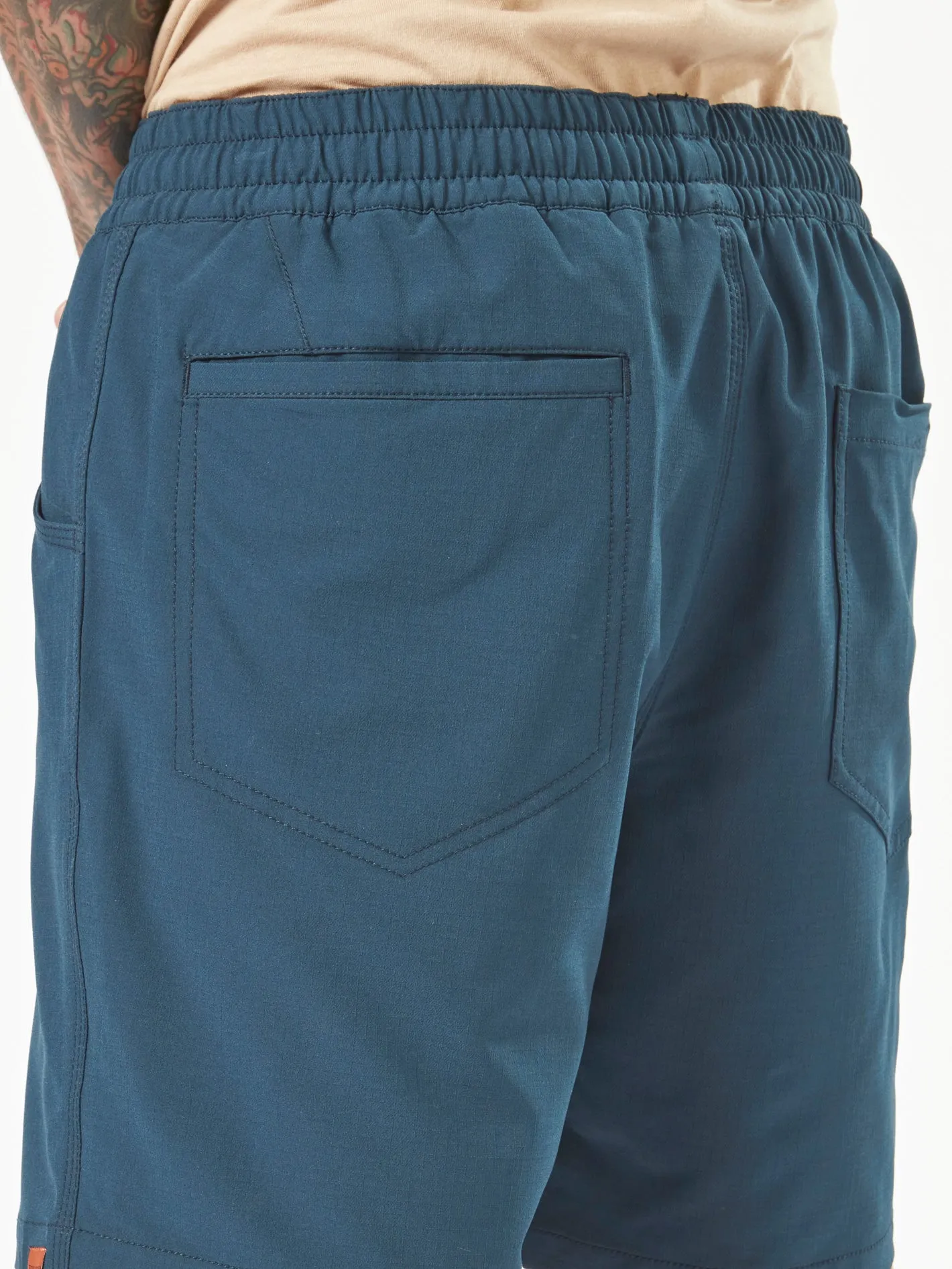 Volcom Workwear Rack Hybrid Elastic Waist Shorts - Navy
