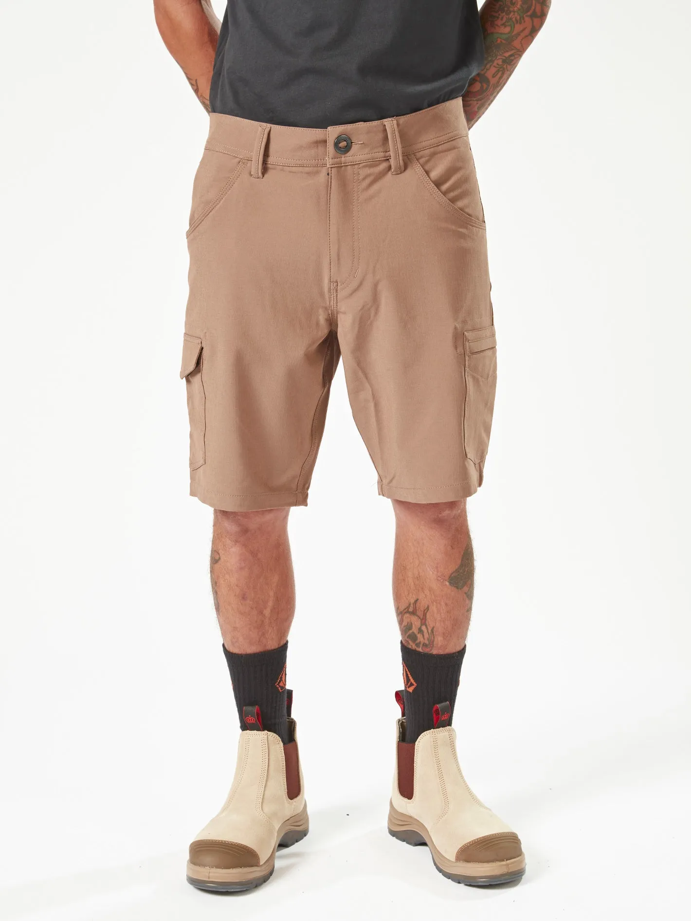 Volcom Workwear Slab Hybrid Short 20" - Brindle