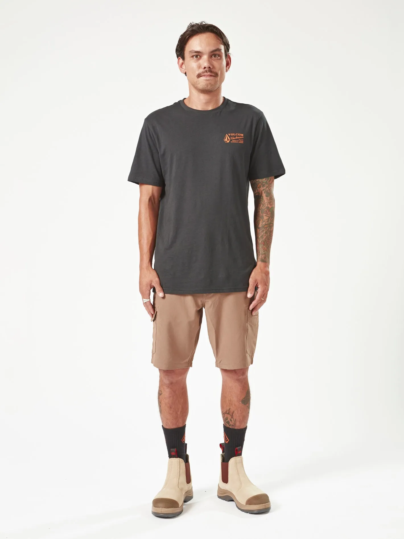 Volcom Workwear Slab Hybrid Short 20" - Brindle