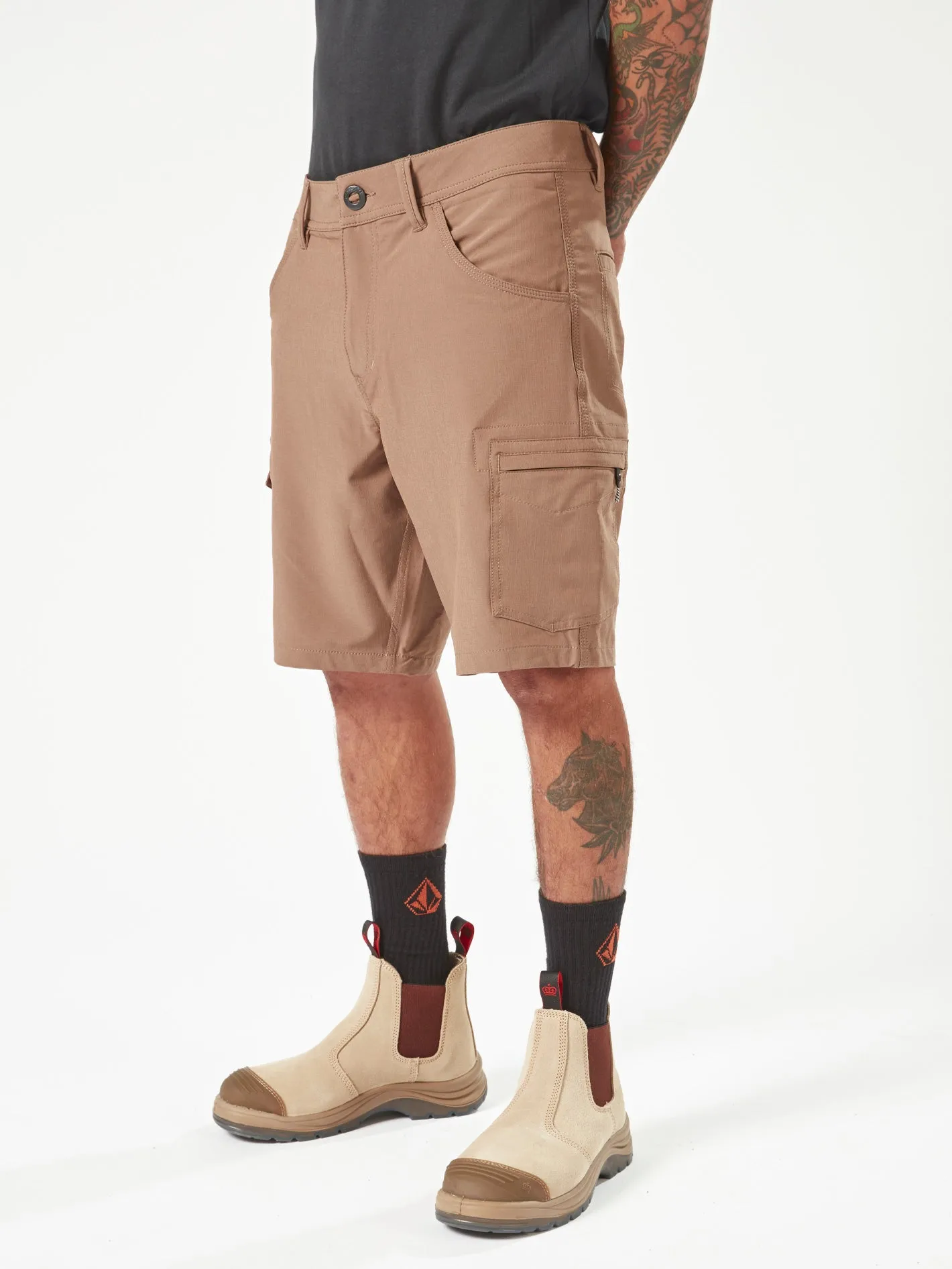 Volcom Workwear Slab Hybrid Short 20" - Brindle