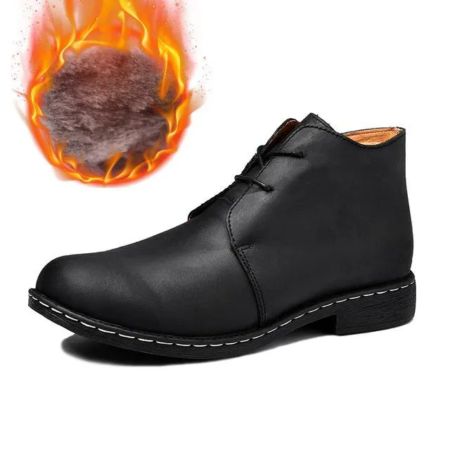 West Louis™ Genuine Leather Causal Outdoor Boots