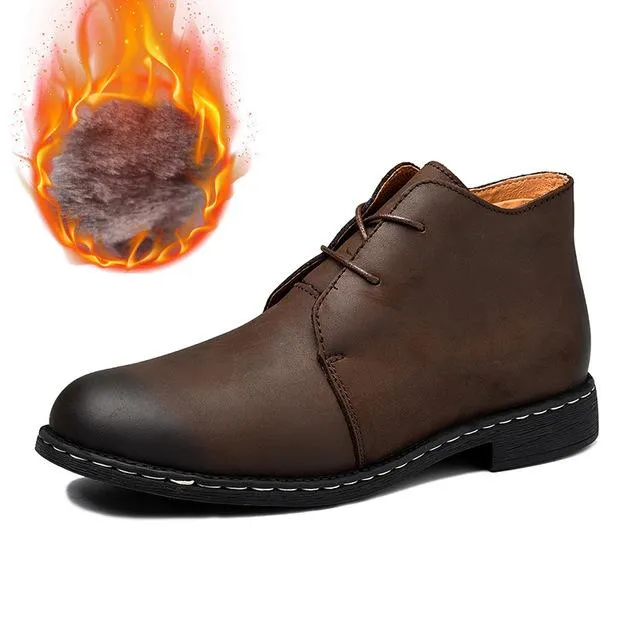 West Louis™ Genuine Leather Causal Outdoor Boots