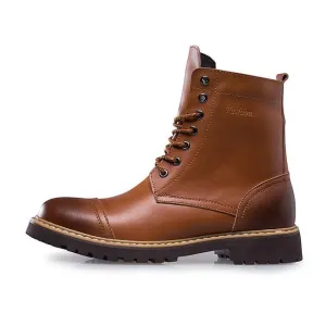 West Louis™ Lace-up Warm Fur Martin Boots