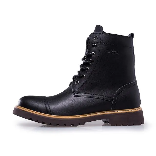 West Louis™ Lace-up Warm Fur Martin Boots