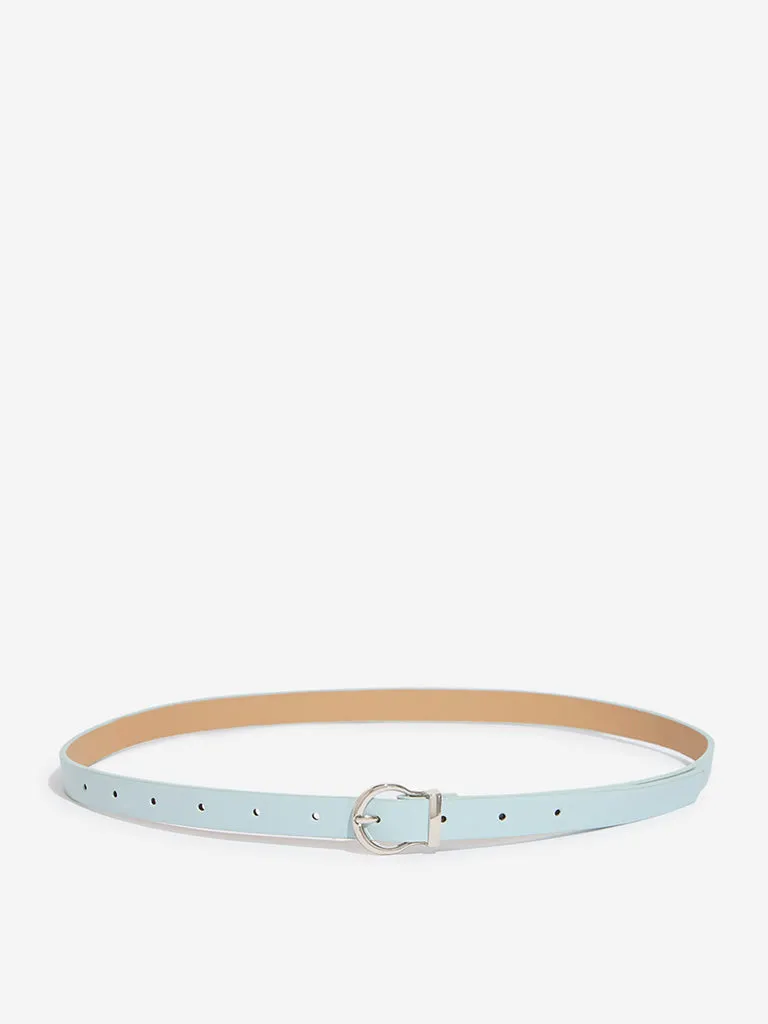 Westside Accessories Light Blue Buckle Belt (Small)