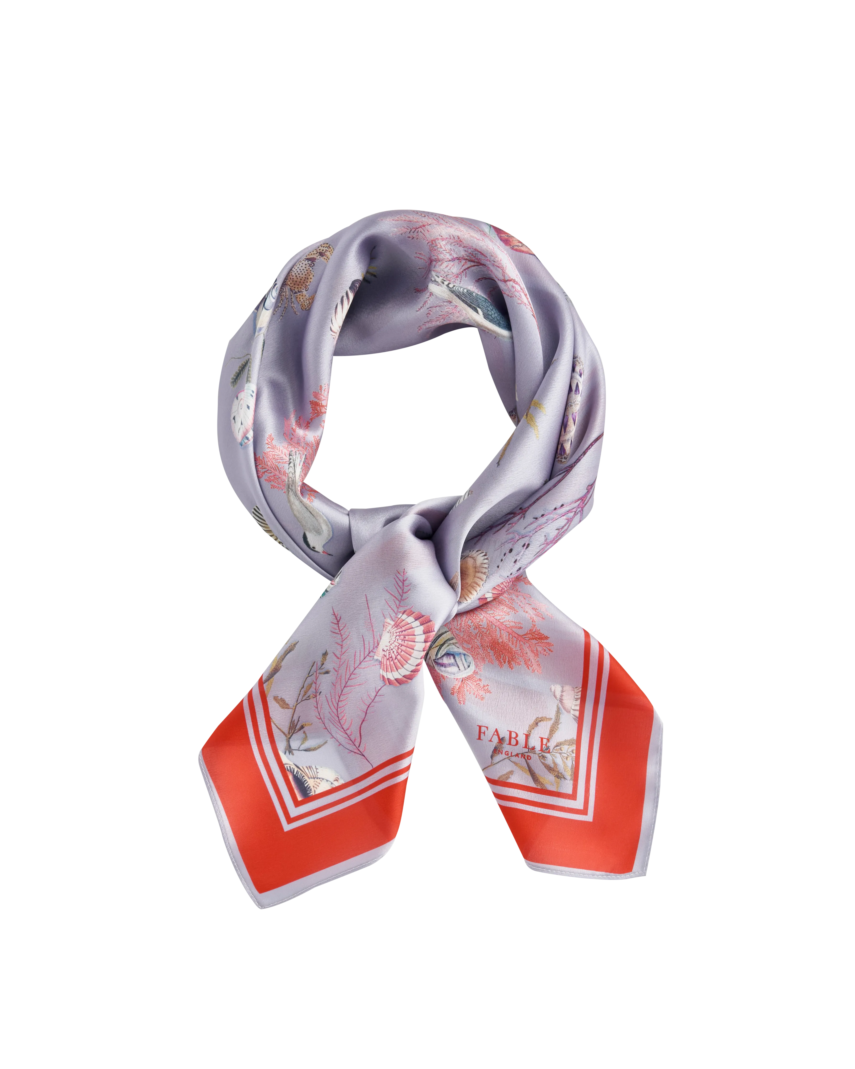 Whispering Sands Powder Blue Square Scarf