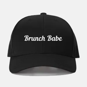 White Brunch Babe Retro Trucker Hat