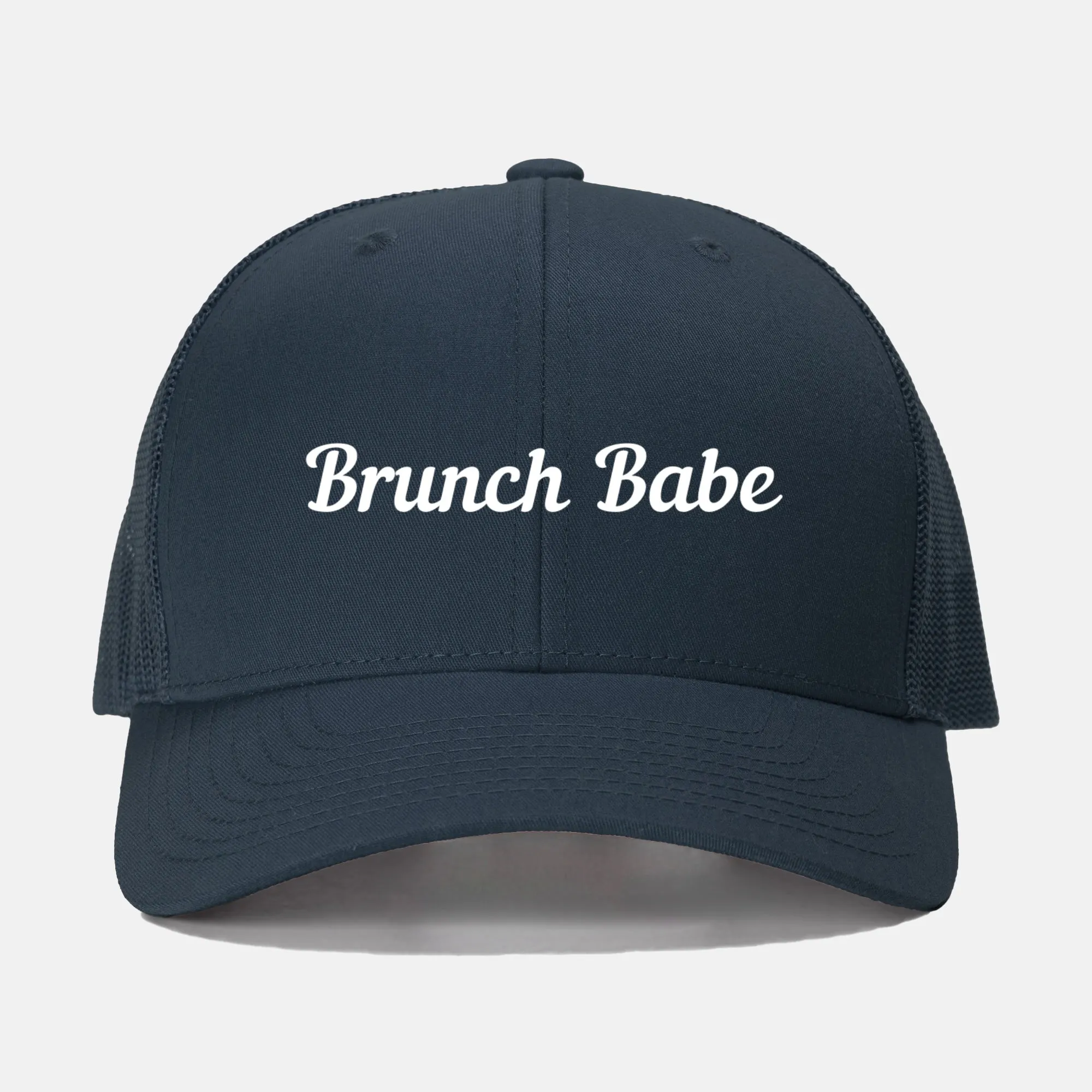 White Brunch Babe Retro Trucker Hat