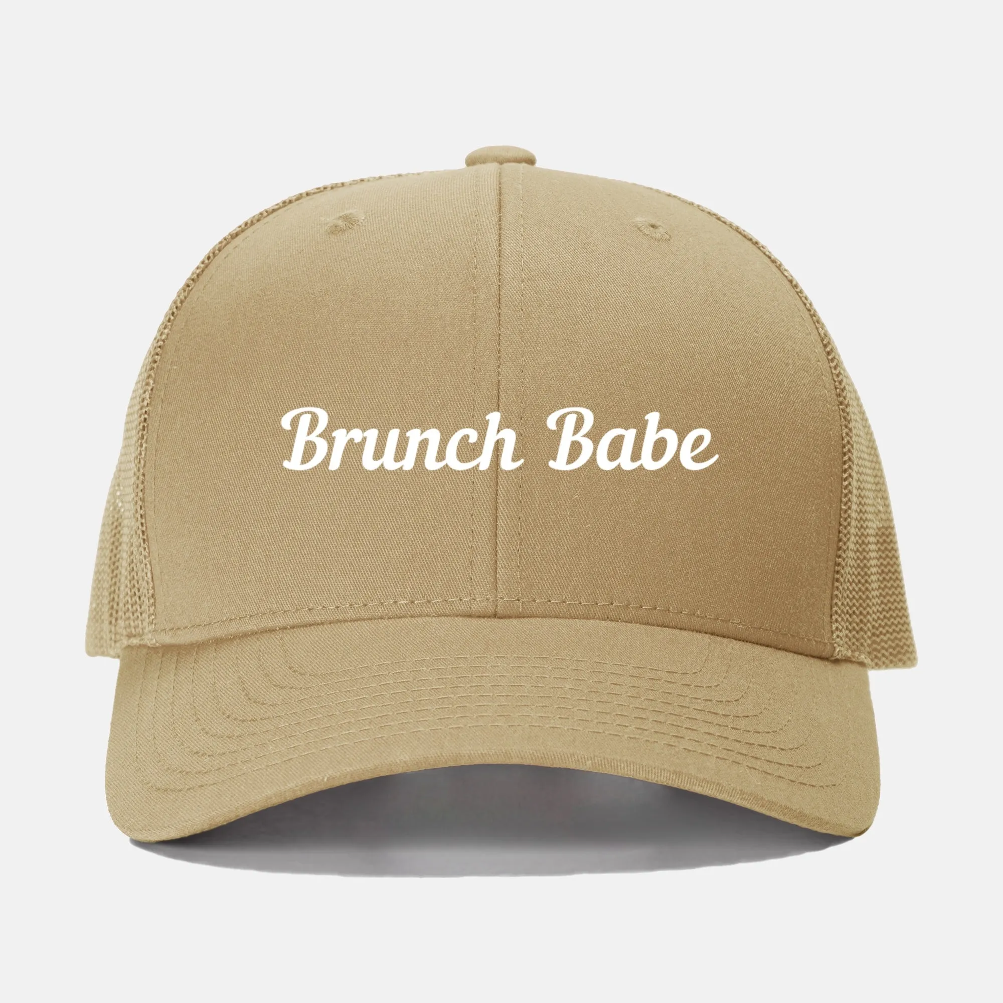 White Brunch Babe Retro Trucker Hat