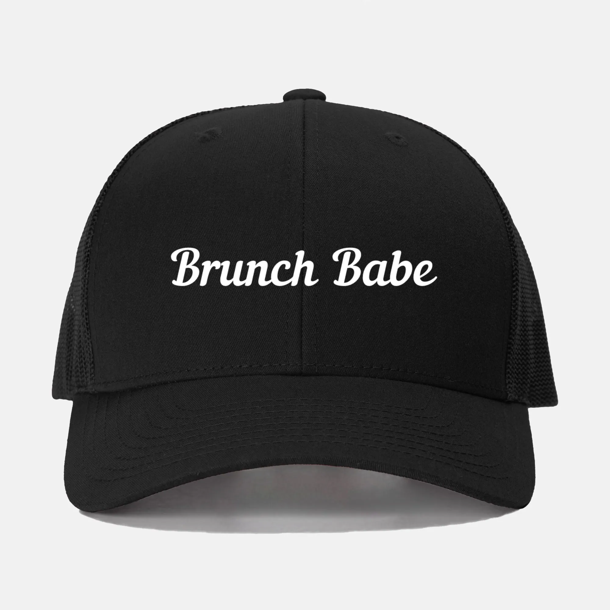 White Brunch Babe Retro Trucker Hat