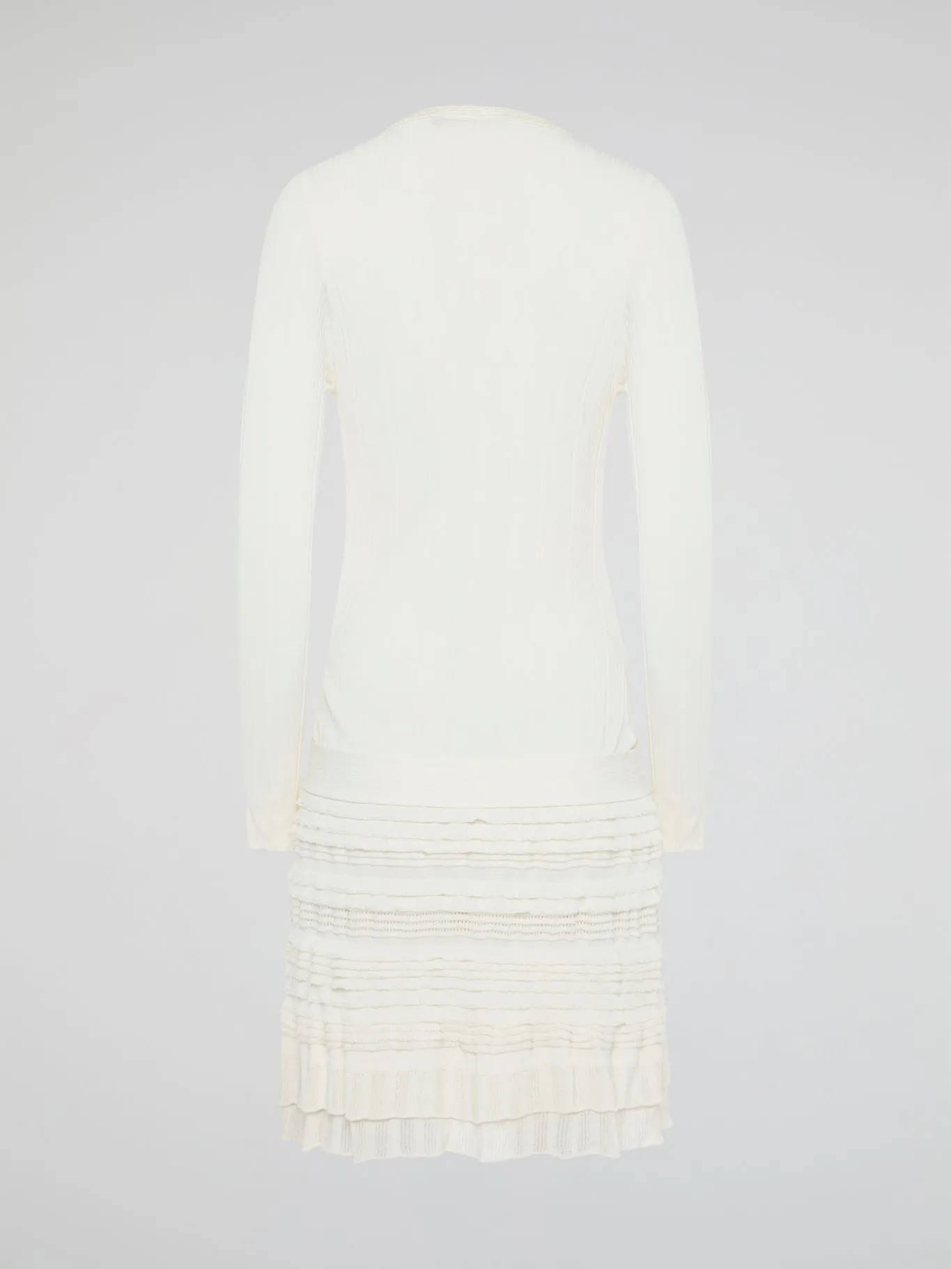 White Knitted Sweater Dress