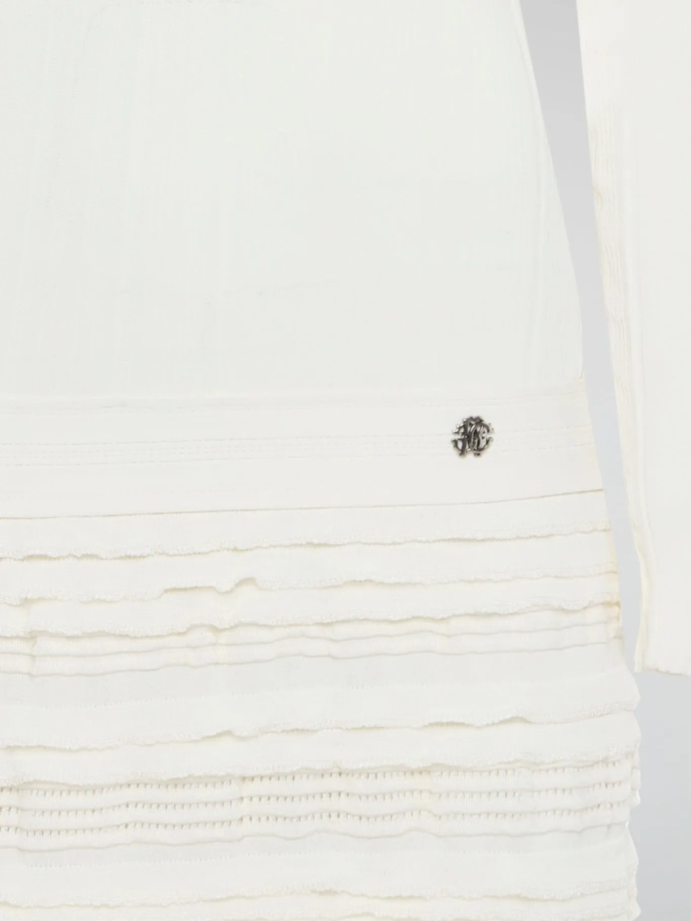 White Knitted Sweater Dress