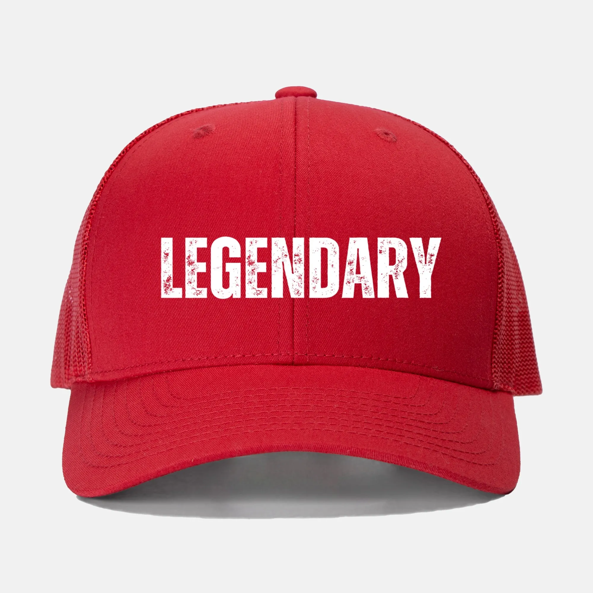 White Legendary Retro Trucker Hat