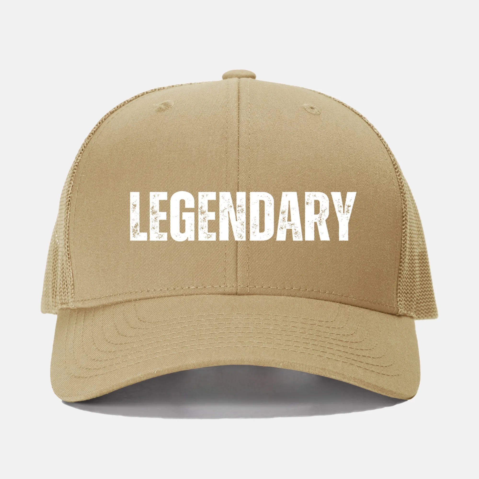 White Legendary Retro Trucker Hat