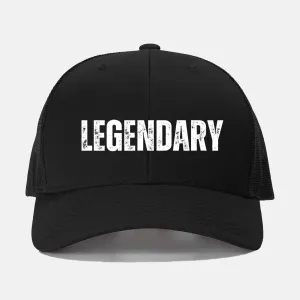 White Legendary Retro Trucker Hat