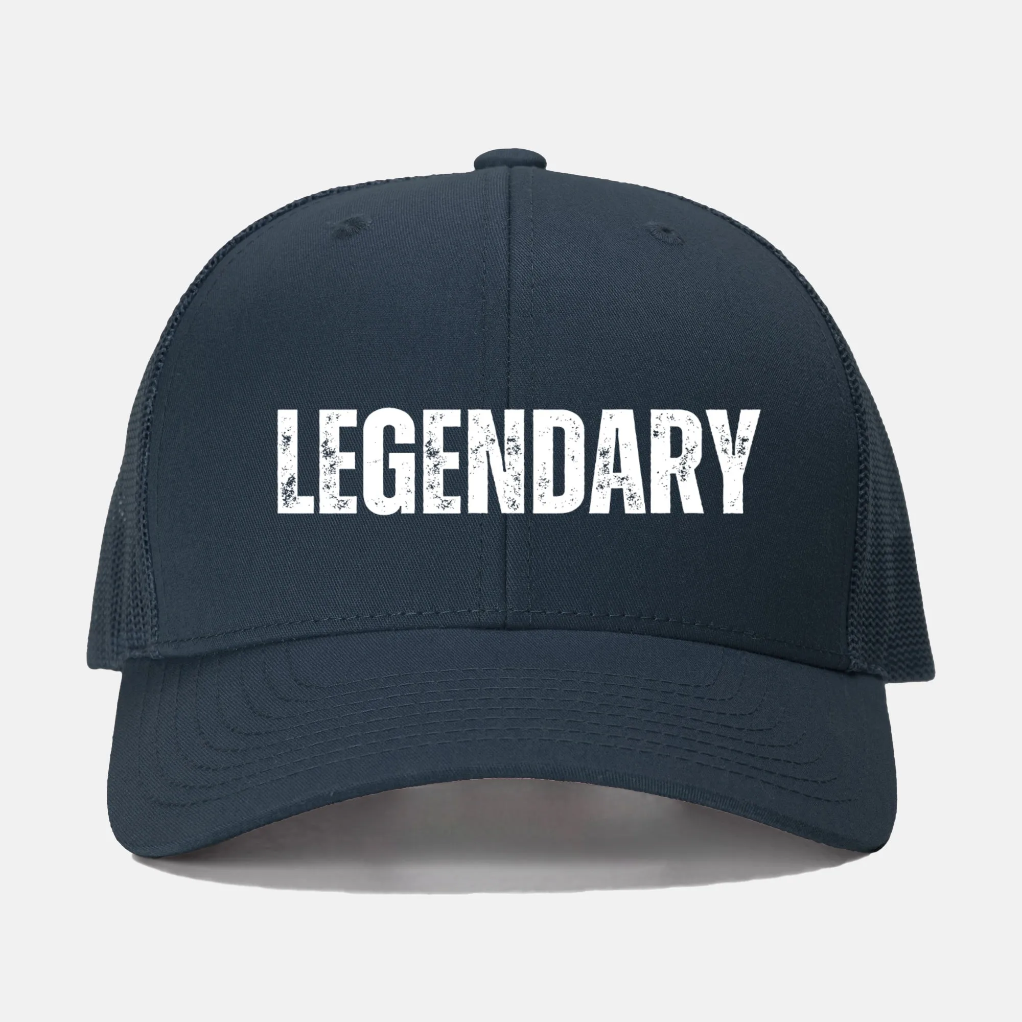 White Legendary Retro Trucker Hat