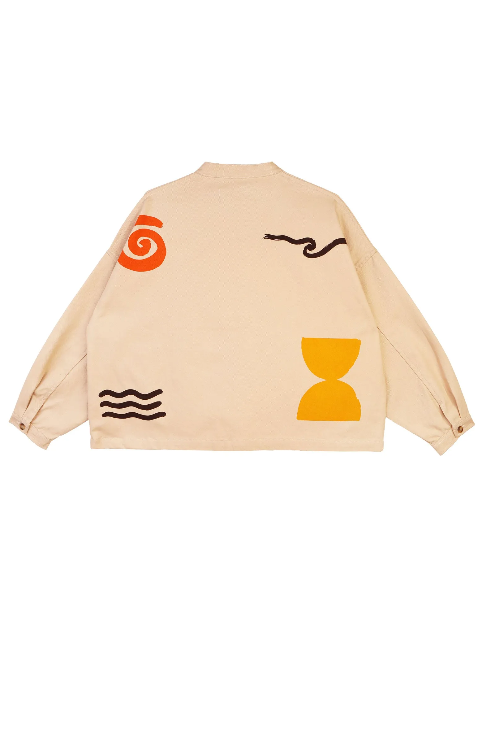 Wide Chore Coat Agora Print