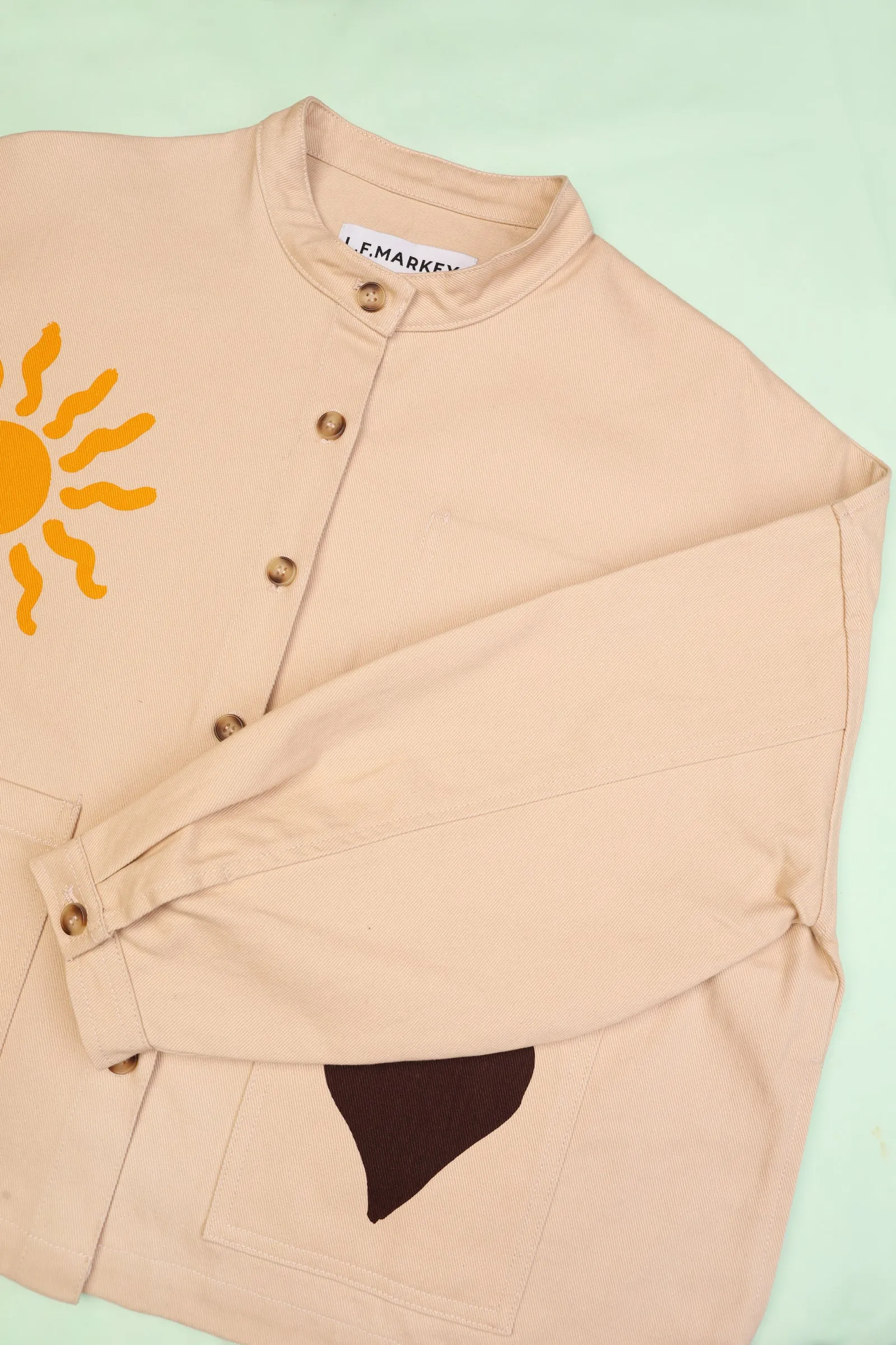 Wide Chore Coat Agora Print