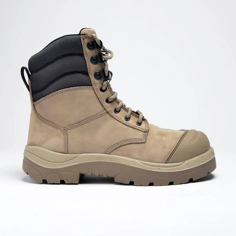 Wide Load 890SZ Stone 8 Inch Steel Cap Zip Safety Boot