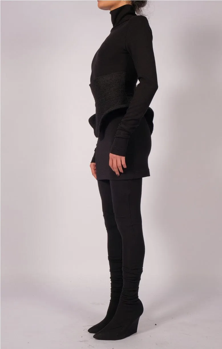 Wide Wool Corset Belt